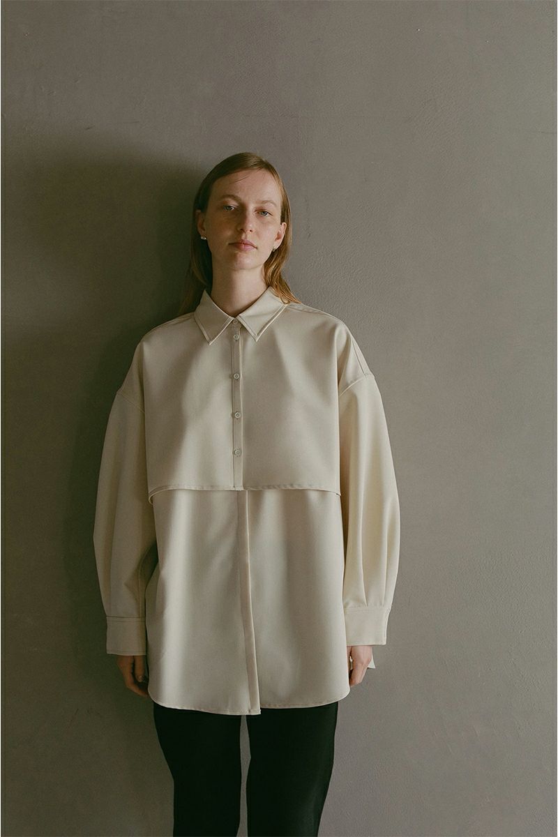 MANOF(マノフ)LAYERED SHIRT レイヤードシャツ 86122-4032 -2