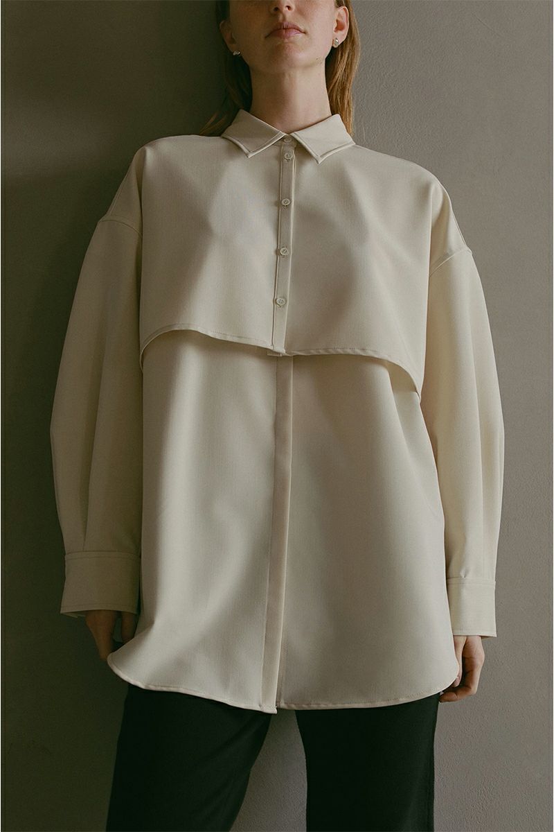 MANOF(マノフ)LAYERED SHIRT レイヤードシャツ 86122-4032 -4