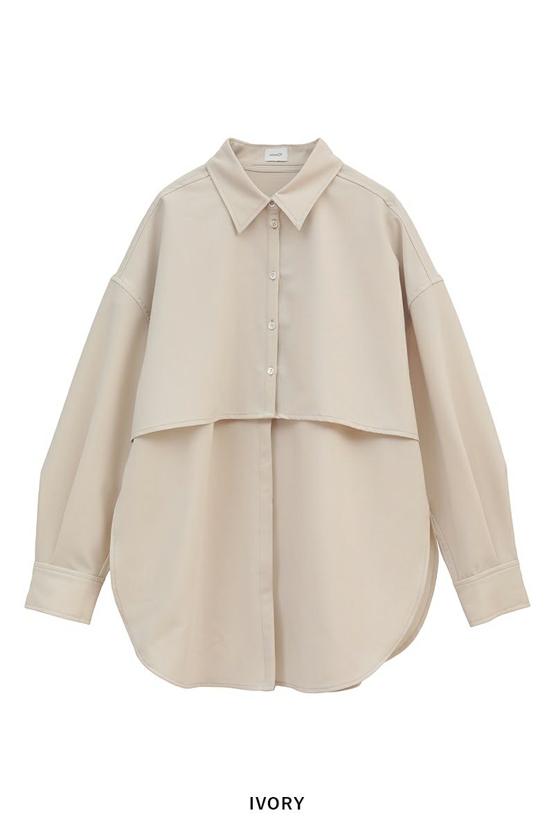 MANOF(マノフ)LAYERED SHIRT レイヤードシャツ 86122-4032 -12