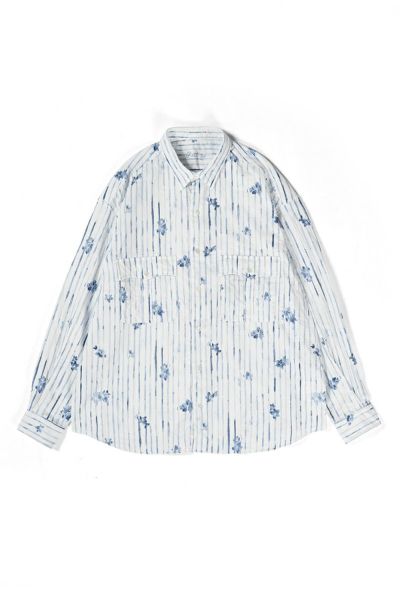 Porter Classic(ポータークラシック)ROLL UP 水彩 STRIPE SHIRT ロールアップ水彩ストライプシャツ PC-016-2216