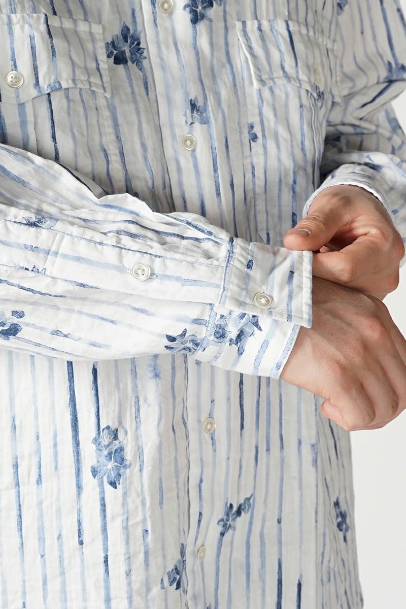 Porter Classic(ポータークラシック)ROLL UP 水彩 STRIPE SHIRT ロールアップ水彩ストライプシャツ PC-016-2216 -3