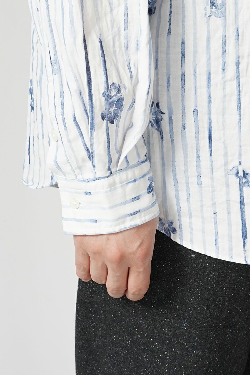 Porter Classic(ポータークラシック)ROLL UP 水彩 STRIPE SHIRT ロールアップ水彩ストライプシャツ PC-016-2216 -4