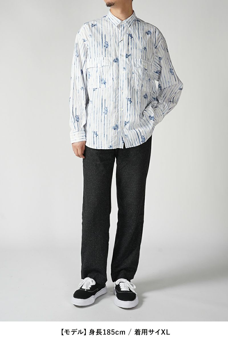 Porter Classic(ポータークラシック)ROLL UP 水彩 STRIPE SHIRT ロールアップ水彩ストライプシャツ PC-016-2216 -5
