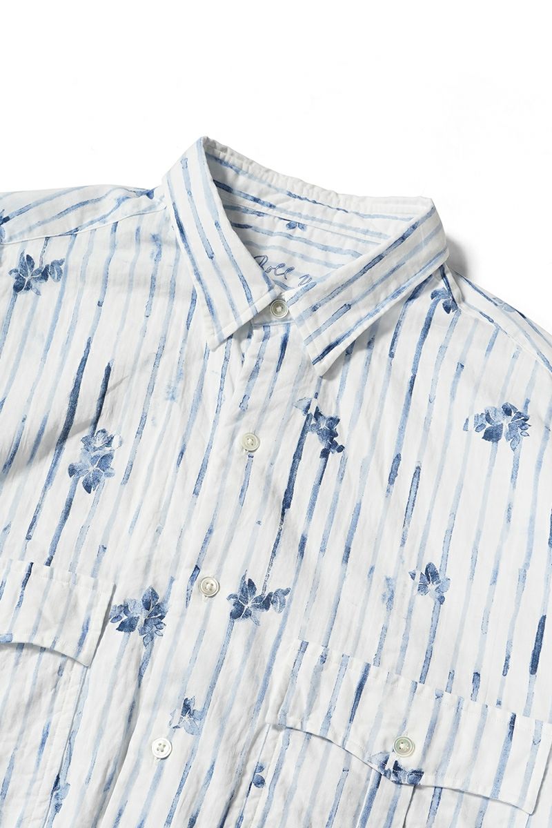 Porter Classic(ポータークラシック)ROLL UP 水彩 STRIPE SHIRT ロールアップ水彩ストライプシャツ PC-016-2216 -13