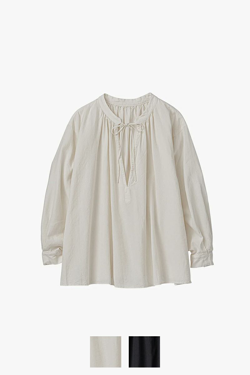 Graphpaper(グラフペーパー)Linen Cupro Smock Blouse リネンキュプラスモックブラウス GL241-50241