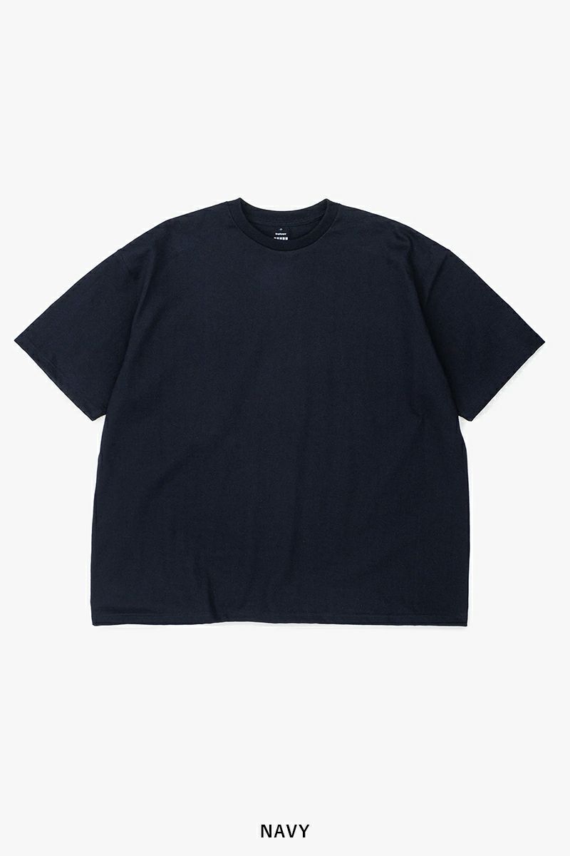 Graphpaper(グラフペーパー)Heavy Weights S/S Oversized Tee ヘビーウェイト半袖オーバーサイズTシャツ GU241-70203B -6