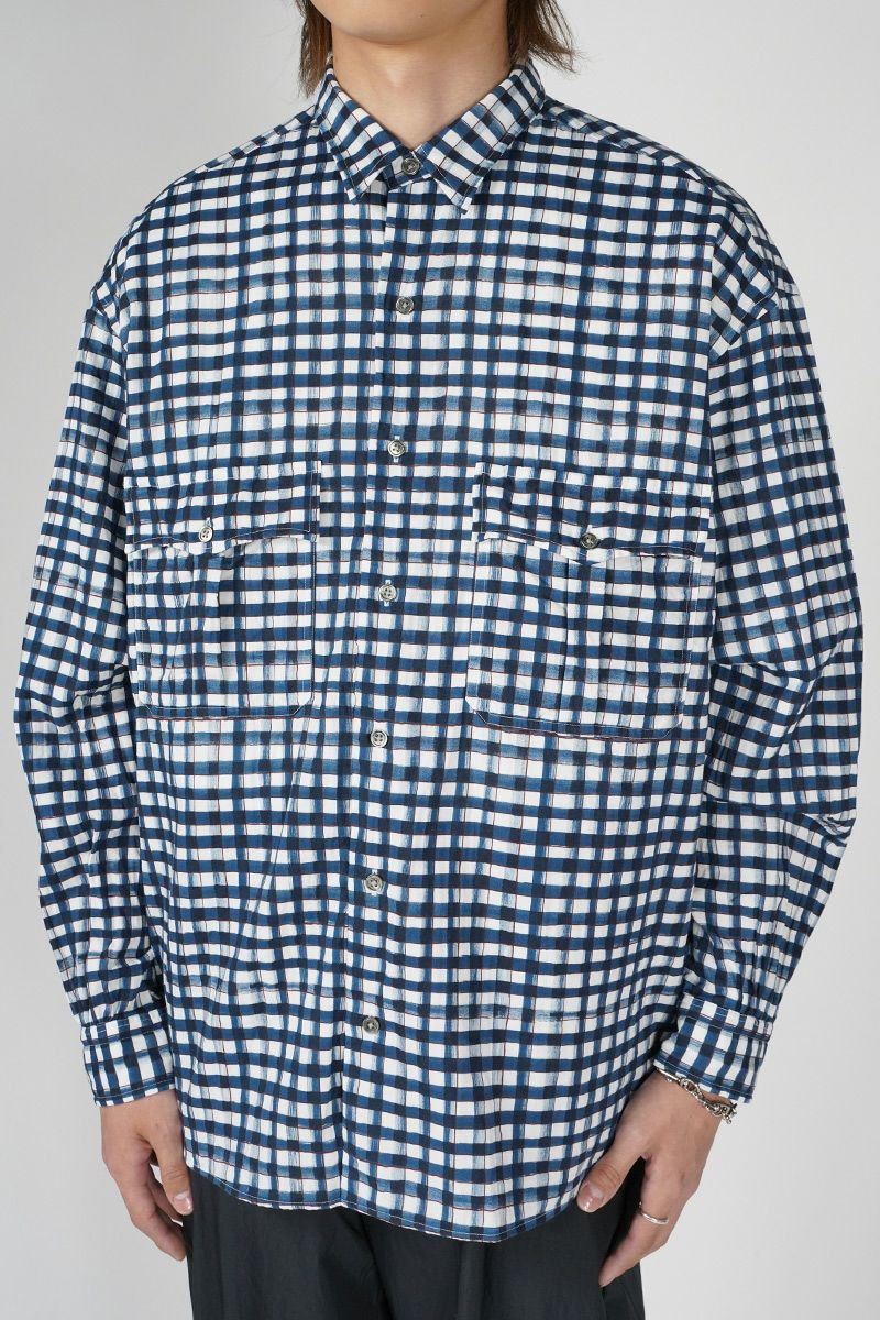 kw　Porter Classic 半袖シャツ Mサイズ Porter Classic◇半袖シャツ/M/コットン/KHK/無地//（Porter