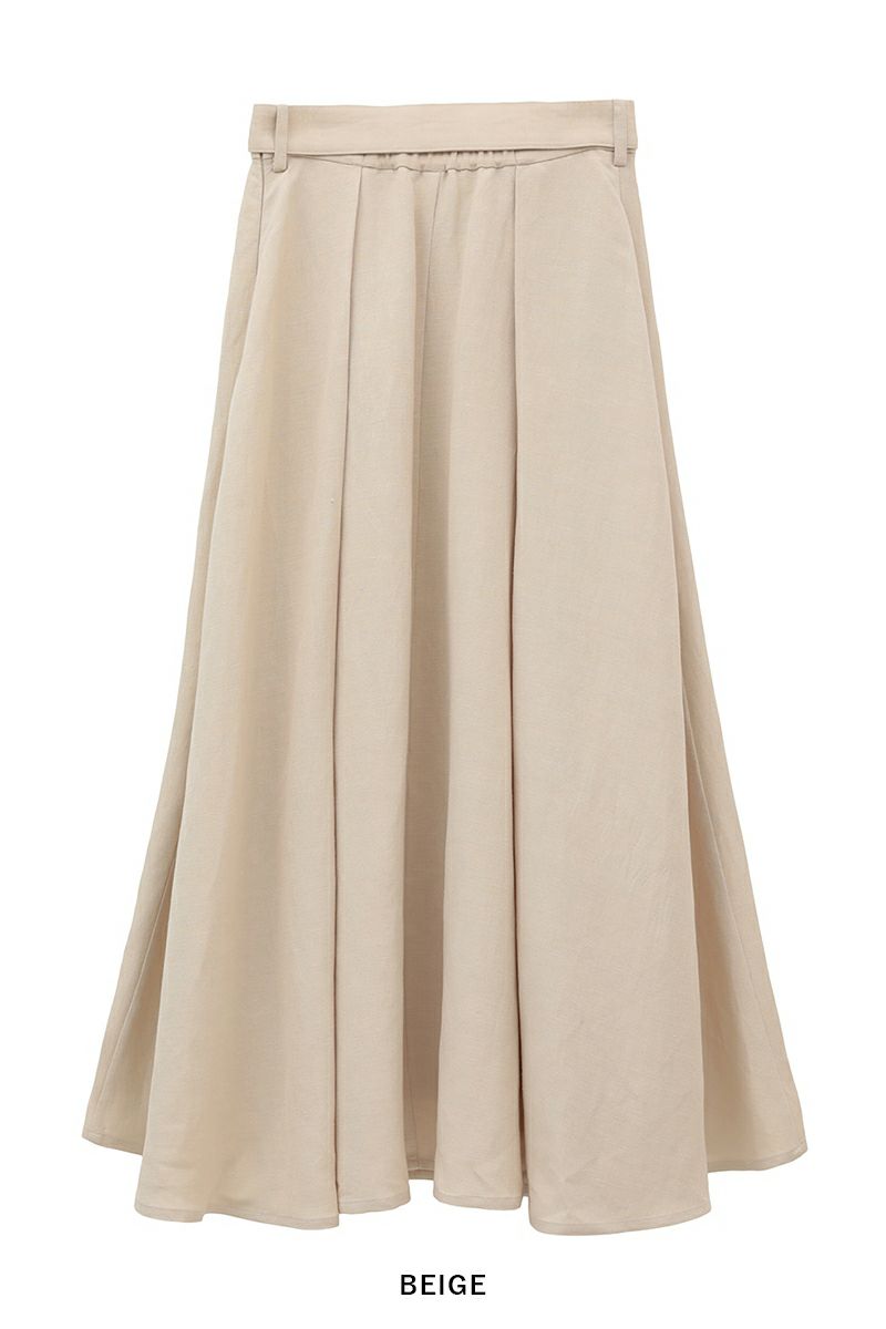 MANOF(マノフ)BELTED TUCK FLARE SKIRT ベルテッドタックフレアスカート 86109-6042 -13