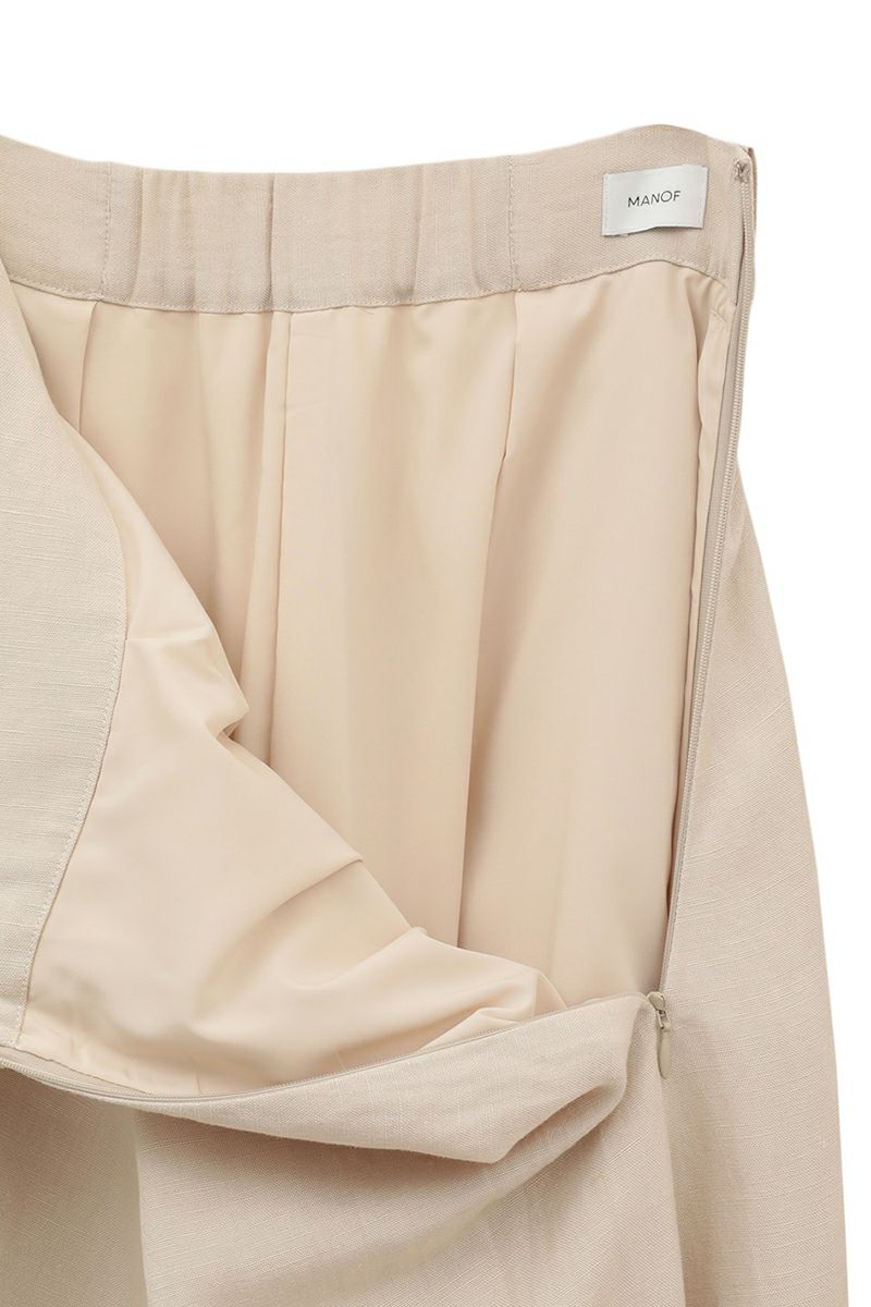 MANOF(マノフ)BELTED TUCK FLARE SKIRT ベルテッドタックフレアスカート 86109-6042 -17