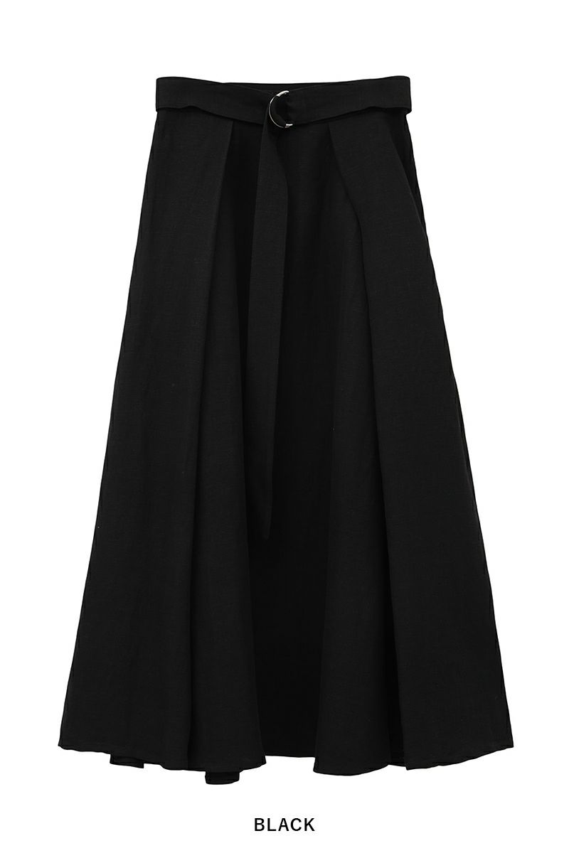 MANOF(マノフ)BELTED TUCK FLARE SKIRT ベルテッドタックフレアスカート 86109-6042 -19