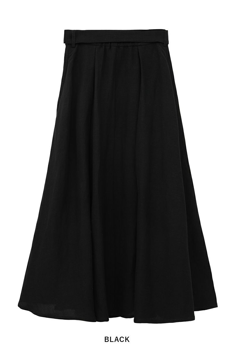MANOF(マノフ)BELTED TUCK FLARE SKIRT ベルテッドタックフレアスカート 86109-6042 -20