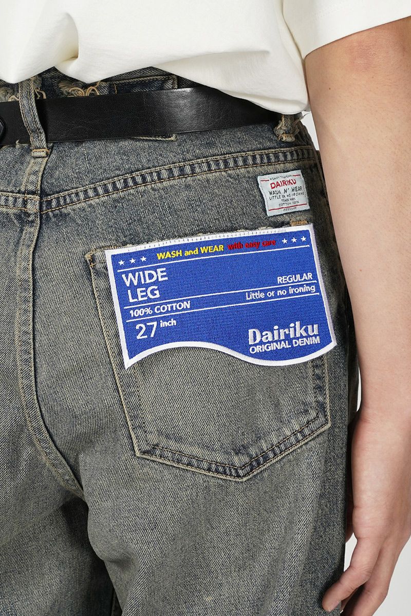 DAIRIKU(ダイリク)Wide Denim Pants ワイドデニムパンツ 24SS D-15 -3