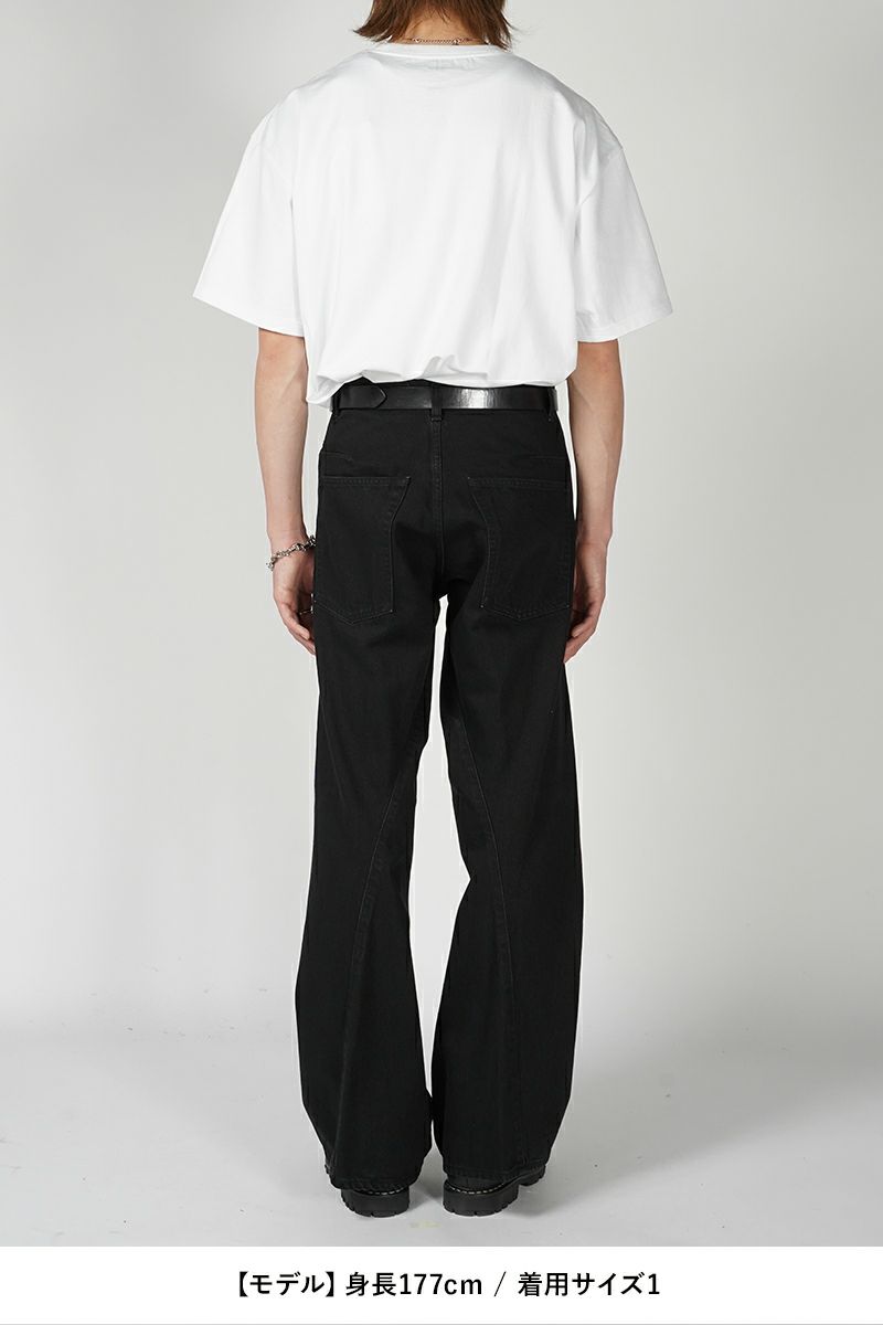 NVRFRGT(ネバーフォーゲット)3D TWISTED WIDE LEG 3Dツイステッドワイドレッグ NF241P08A -5