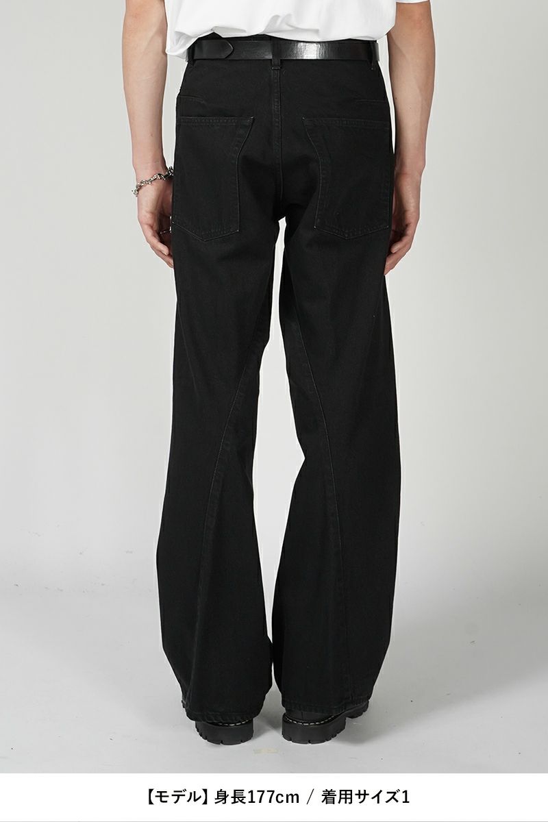 NVRFRGT(ネバーフォーゲット)3D TWISTED WIDE LEG 3Dツイステッドワイドレッグ NF241P08A -9