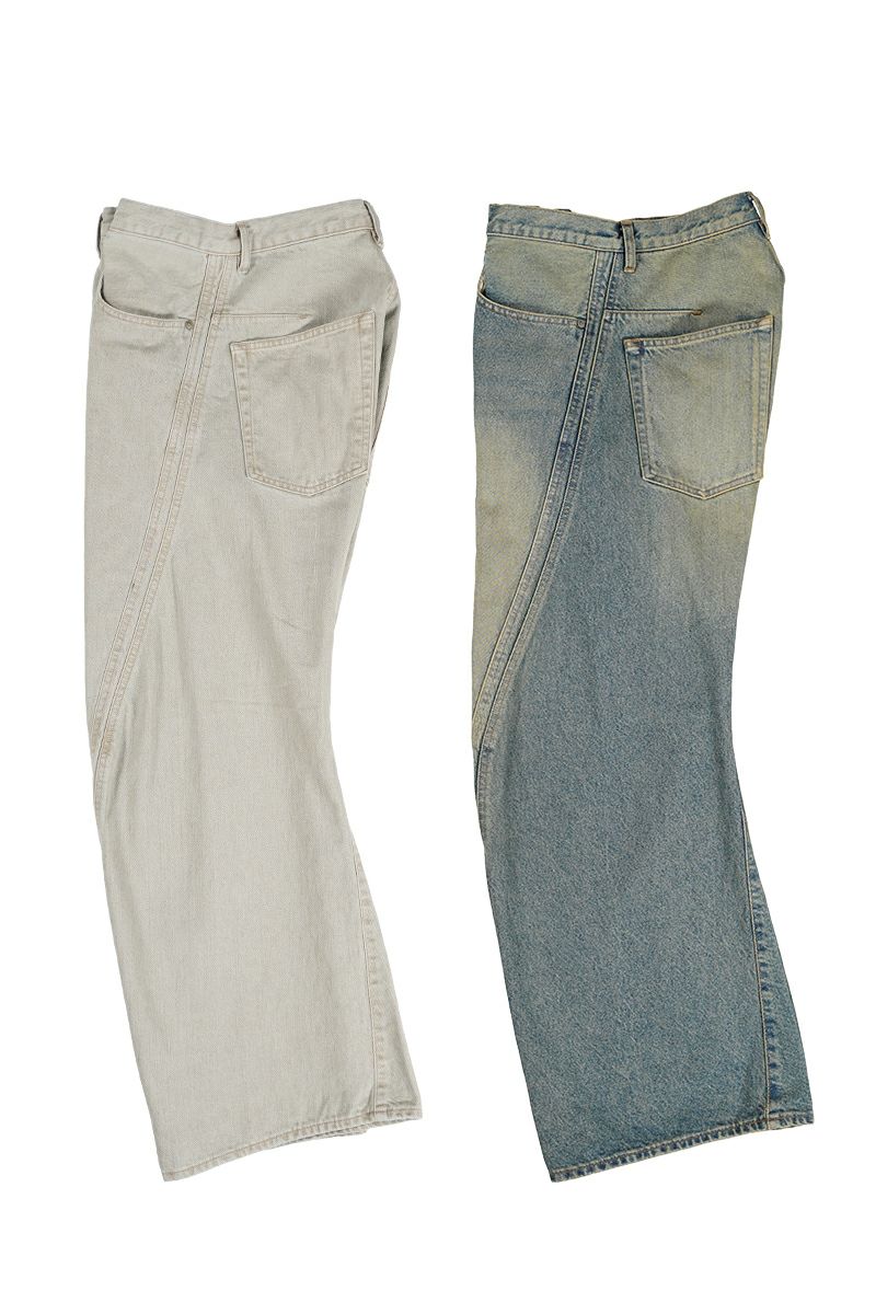 NVRFRGT(ネバーフォーゲット)3D TWISTED WIDE LEG 3Dツイステッドワイドレッグ NF241P08B