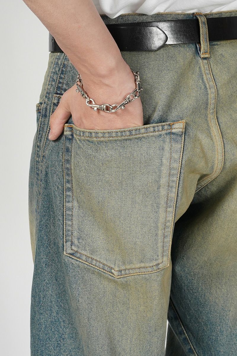 NVRFRGT(ネバーフォーゲット)3D TWISTED WIDE LEG 3Dツイステッドワイドレッグ NF241P08B -2