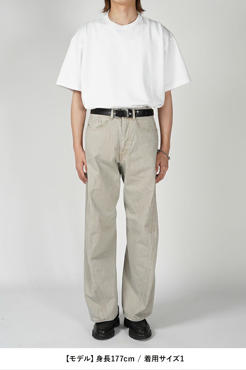 NVRFRGT(ネバーフォーゲット)3D TWISTED WIDE LEG 3Dツイステッドワイドレッグ NF241P08B -7