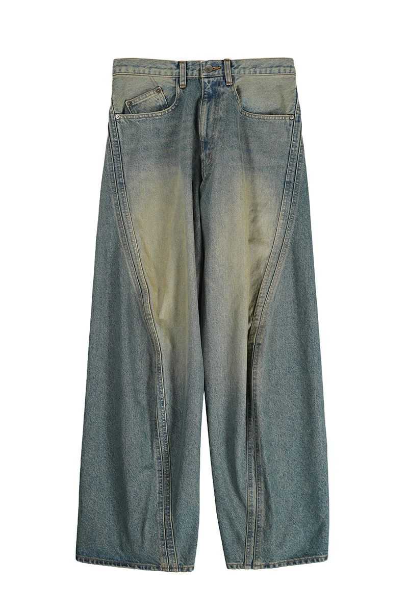 NVRFRGT(ネバーフォーゲット)3D TWISTED WIDE LEG 3Dツイステッドワイドレッグ NF241P08B -12