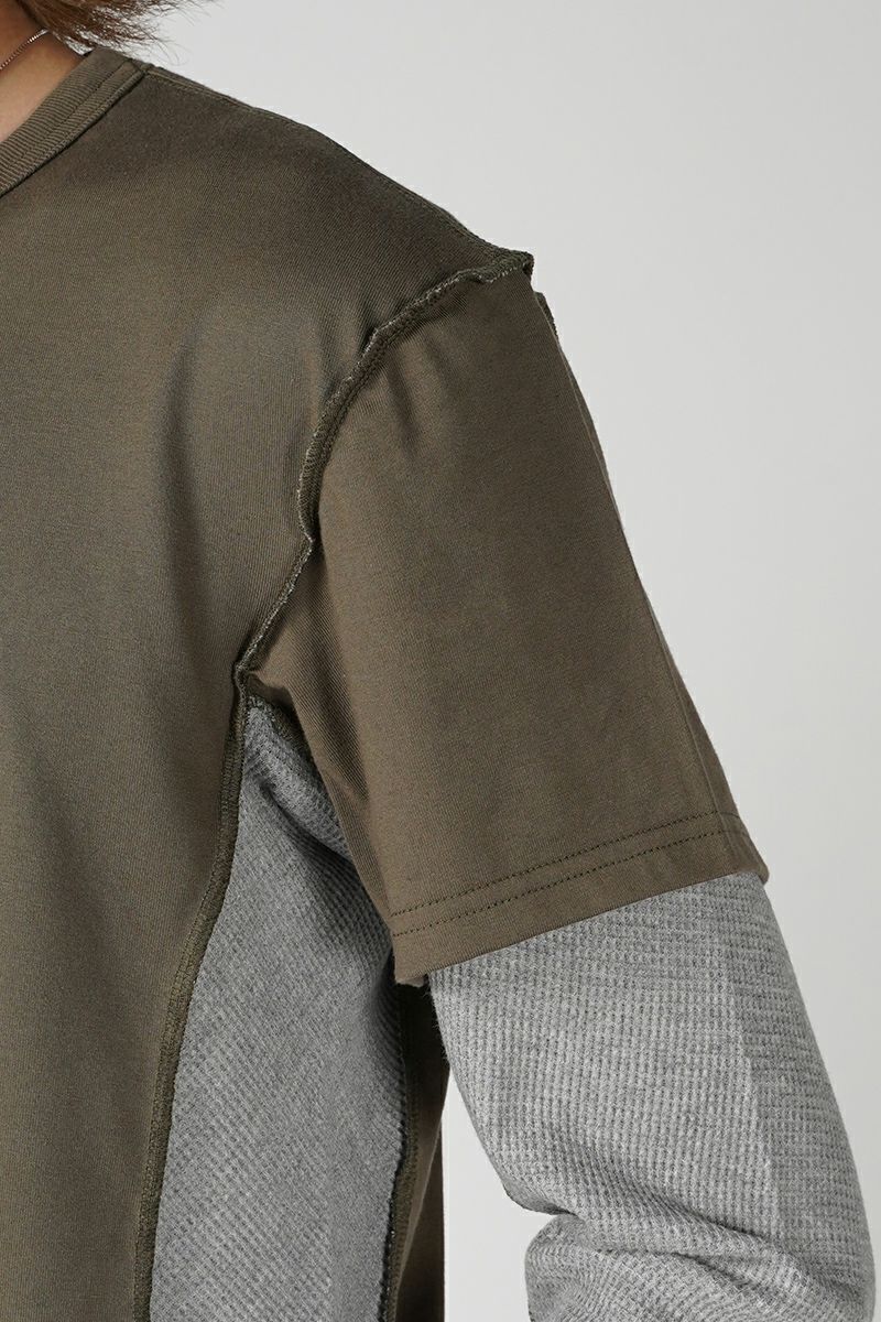 NVRFRGT(ネバーフォーゲット)LAYERED LONG SLEEVE T-SHIRT レイヤード長袖Tシャツ NF241T04 -2