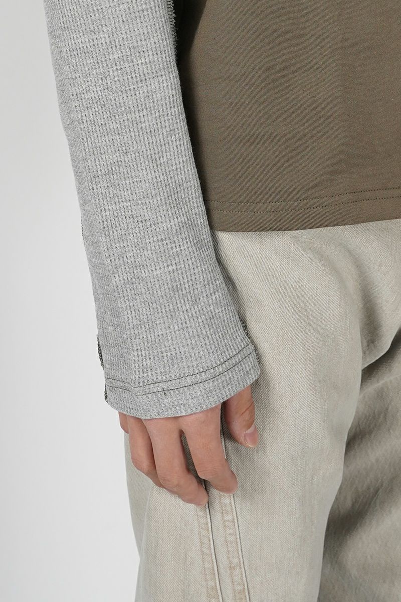 NVRFRGT(ネバーフォーゲット)LAYERED LONG SLEEVE T-SHIRT レイヤード長袖Tシャツ NF241T04 -4