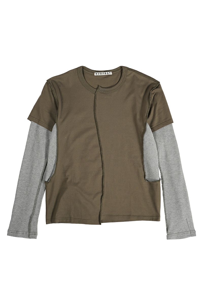 NVRFRGT(ネバーフォーゲット)LAYERED LONG SLEEVE T-SHIRT レイヤード長袖Tシャツ NF241T04 -10