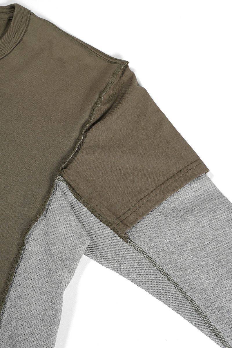 NVRFRGT(ネバーフォーゲット)LAYERED LONG SLEEVE T-SHIRT レイヤード長袖Tシャツ NF241T04 -14