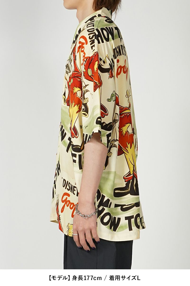 Porter Classic(ポータークラシック)DISNEY V/P PC ALOHA COLLECTION ALOHA SHIRT / GOOFY 1 ディズニービンテージポスターPCアロハコレクションアロハシャツ グーフィー① PC-024-1911 -7