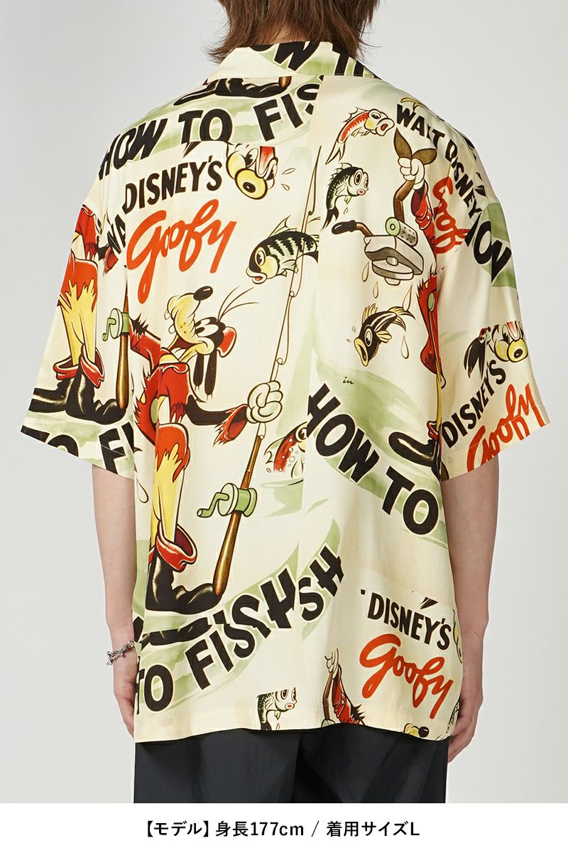 Porter Classic(ポータークラシック)DISNEY V/P PC ALOHA COLLECTION ALOHA SHIRT / GOOFY 1 ディズニービンテージポスターPCアロハコレクションアロハシャツ グーフィー① PC-024-1911 -8
