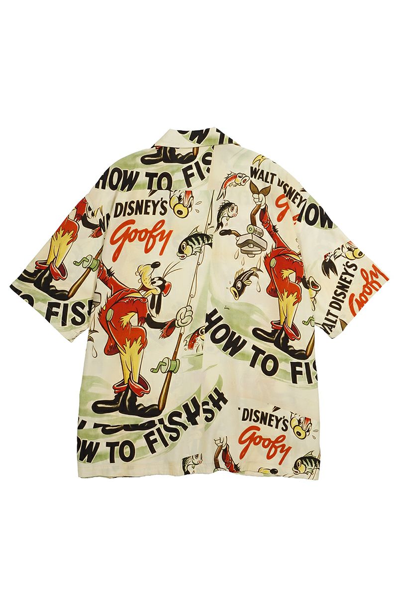 Porter Classic(ポータークラシック)DISNEY V/P PC ALOHA COLLECTION ALOHA SHIRT / GOOFY 1 ディズニービンテージポスターPCアロハコレクションアロハシャツ グーフィー① PC-024-1911 -10