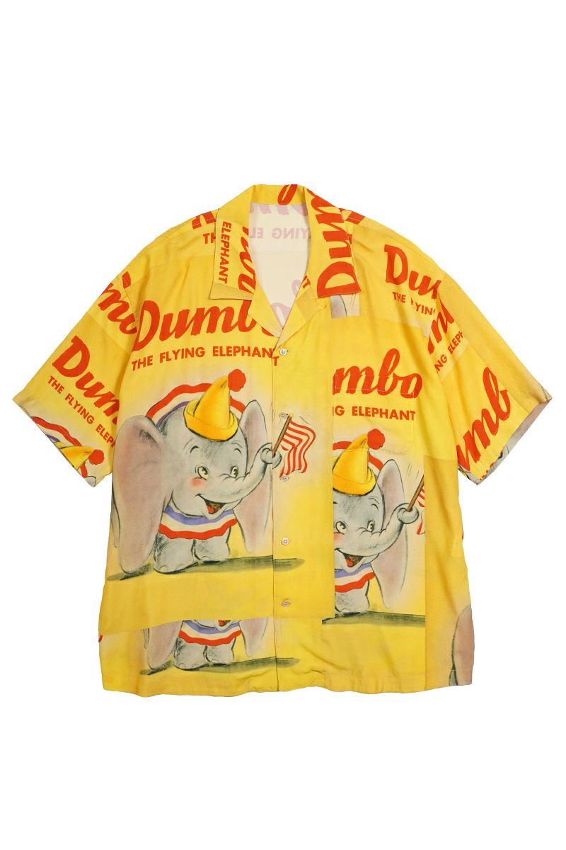 Porter Classic(ポータークラシック)DISNEY V/P PC ALOHA COLLECTION ALOHA SHIRT / DUMBO ディズニービンテージポスターPCアロハコレクションアロハシャツ ダンボ  PC-024-1912