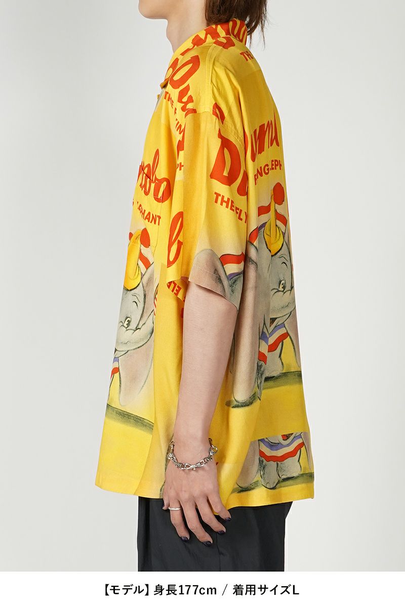 Porter Classic(ポータークラシック)DISNEY V/P PC ALOHA COLLECTION ALOHA SHIRT / DUMBO ディズニービンテージポスターPCアロハコレクションアロハシャツ ダンボ  PC-024-1912 -7