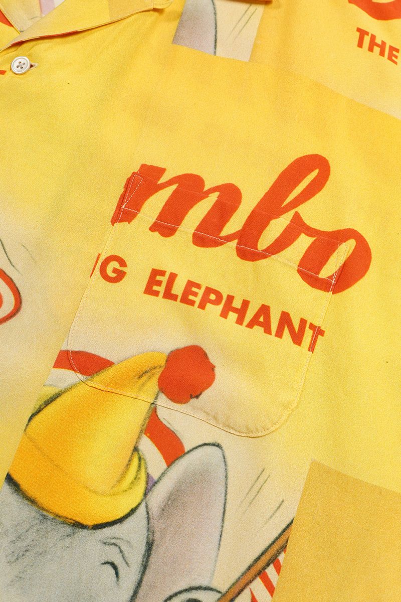 Porter Classic(ポータークラシック)DISNEY V/P PC ALOHA COLLECTION ALOHA SHIRT / DUMBO ディズニービンテージポスターPCアロハコレクションアロハシャツ ダンボ  PC-024-1912 -12