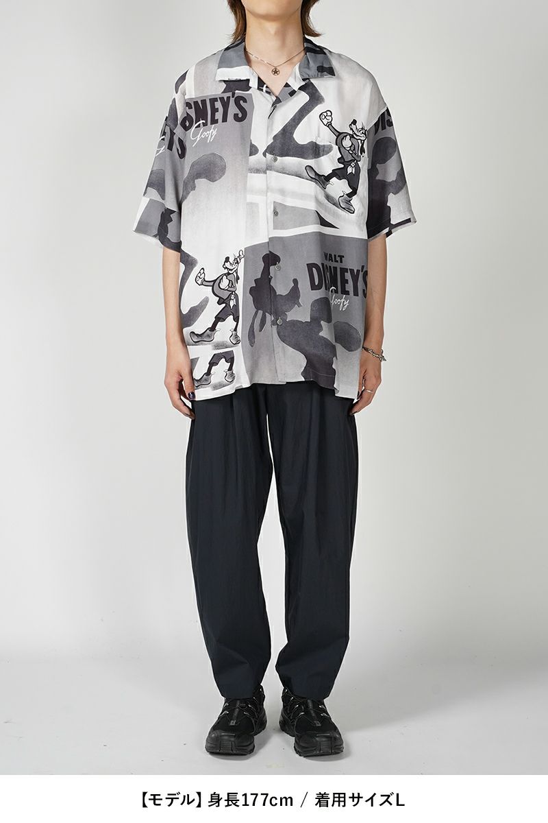 Porter Classic(ポータークラシック)DISNEY V/P PC ALOHA COLLECTION ALOHA SHIRT / GOOFY 2 ディズニービンテージポスターPCアロハコレクションアロハシャツ グーフィー② PC-024-2704 -4