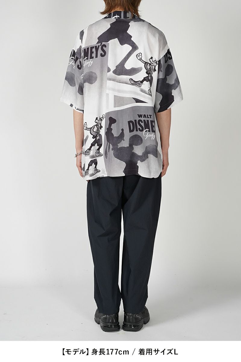 Porter Classic(ポータークラシック)DISNEY V/P PC ALOHA COLLECTION ALOHA SHIRT / GOOFY 2 ディズニービンテージポスターPCアロハコレクションアロハシャツ グーフィー② PC-024-2704 -5