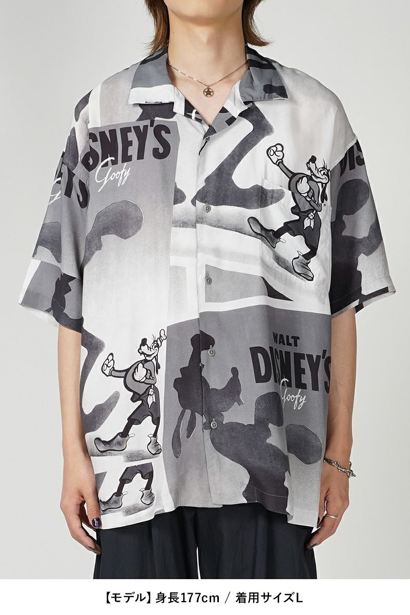 Porter Classic(ポータークラシック)DISNEY V/P PC ALOHA COLLECTION ALOHA SHIRT / GOOFY 2 ディズニービンテージポスターPCアロハコレクションアロハシャツ グーフィー② PC-024-2704 -6