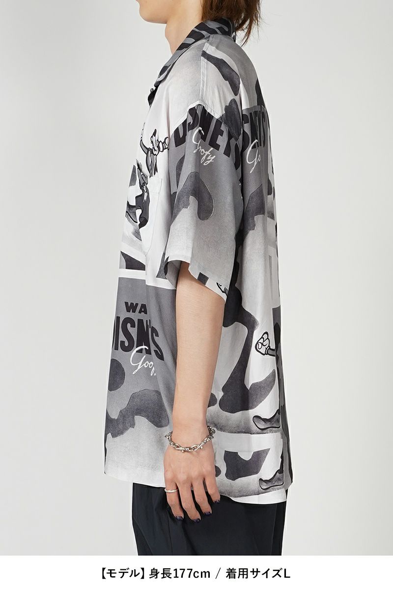 Porter Classic(ポータークラシック)DISNEY V/P PC ALOHA COLLECTION ALOHA SHIRT / GOOFY 2 ディズニービンテージポスターPCアロハコレクションアロハシャツ グーフィー② PC-024-2704 -7