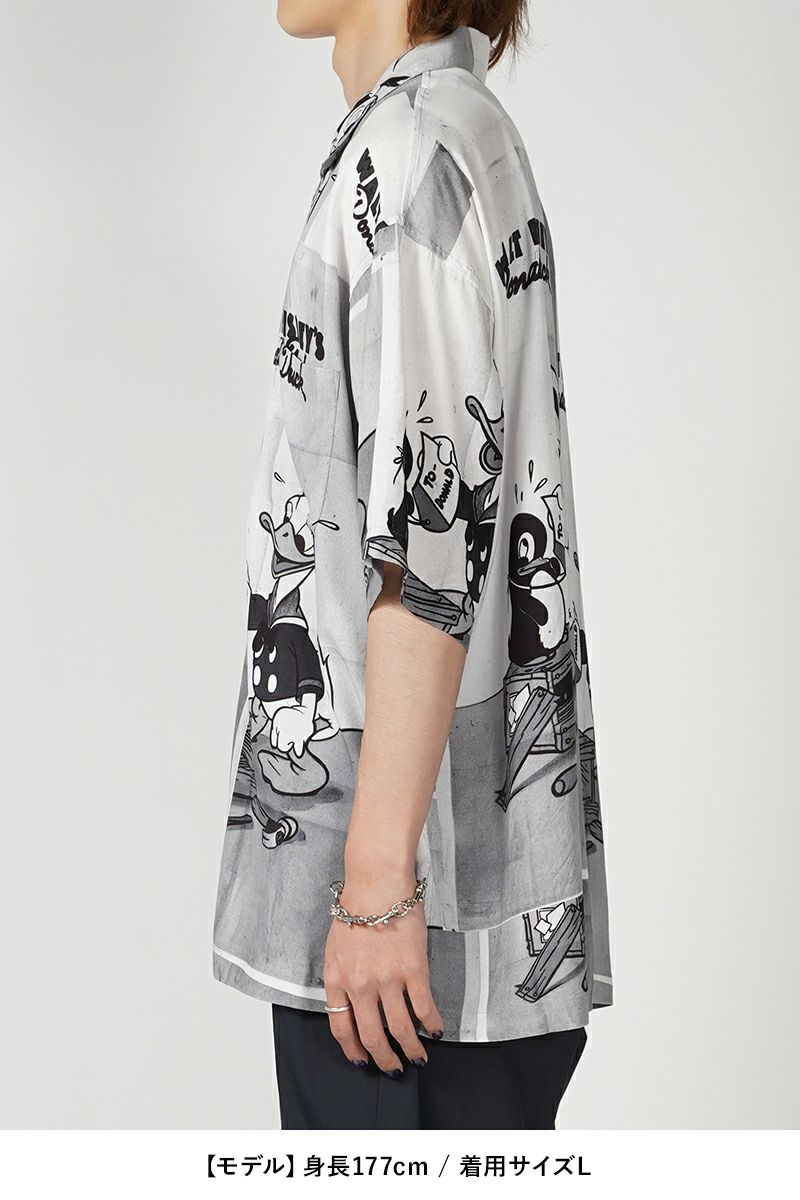 Porter Classic(ポータークラシック)DISNEY V/P PC ALOHA COLLECTION ALOHA SHIRT / DONALD DUCK ディズニービンテージポスターPCアロハコレクションアロハシャツ ドナルドダック PC-024-2705 -7