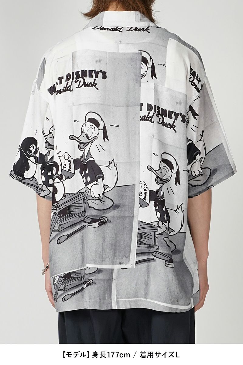 Porter Classic(ポータークラシック)DISNEY V/P PC ALOHA COLLECTION ALOHA SHIRT / DONALD DUCK ディズニービンテージポスターPCアロハコレクションアロハシャツ ドナルドダック PC-024-2705 -8