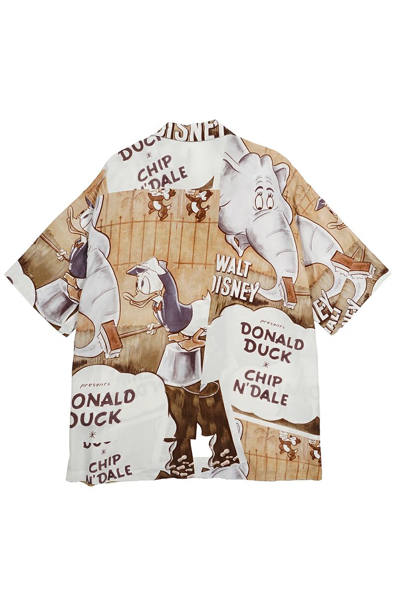 Porter Classic(ポータークラシック)DISNEY V/P PC ALOHA COLLECTION ALOHA SHIRT / DONALD DUCK CHIPN' DALE ディズニービンテージポスターPCアロハコレクションアロハシャツ ドナルドダック・チップ&デール PC-024-2706 -10