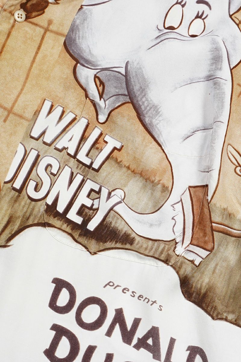 Porter Classic(ポータークラシック)DISNEY V/P PC ALOHA COLLECTION ALOHA SHIRT / DONALD DUCK CHIPN' DALE ディズニービンテージポスターPCアロハコレクションアロハシャツ ドナルドダック・チップ&デール PC-024-2706 -12