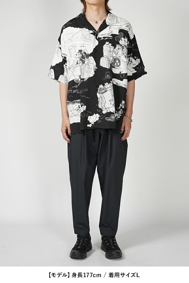 Porter Classic(ポータークラシック)DISNEY M&F PC ORIGINAL ART ALOHA COLLECTION ALOHA SHIRT TRAVEL MEMORIES ディズニーミッキー&フレンズPCオリジナルアートアロハコレクションアロハシャツ トラベルメモリーズ PC-024-2708 -4