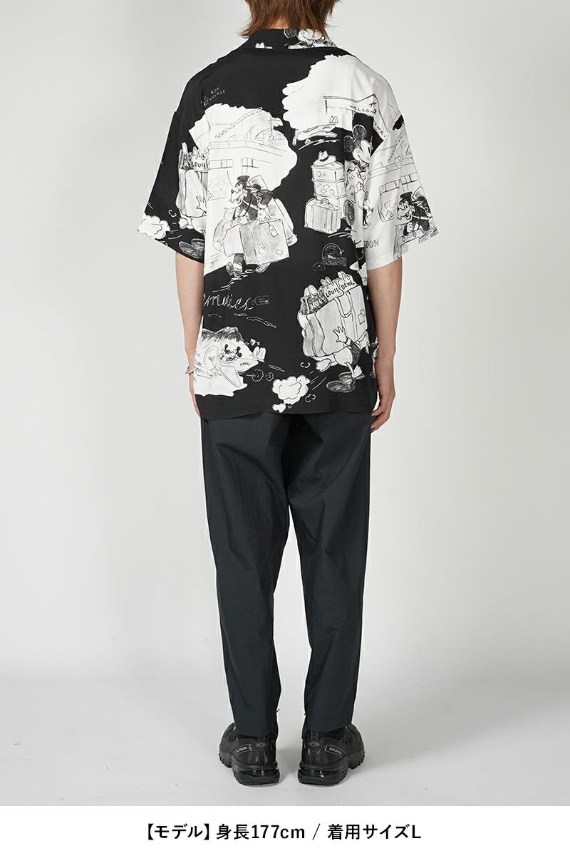 Porter Classic(ポータークラシック)DISNEY M&F PC ORIGINAL ART ALOHA COLLECTION ALOHA SHIRT TRAVEL MEMORIES ディズニーミッキー&フレンズPCオリジナルアートアロハコレクションアロハシャツ トラベルメモリーズ PC-024-2708 -5