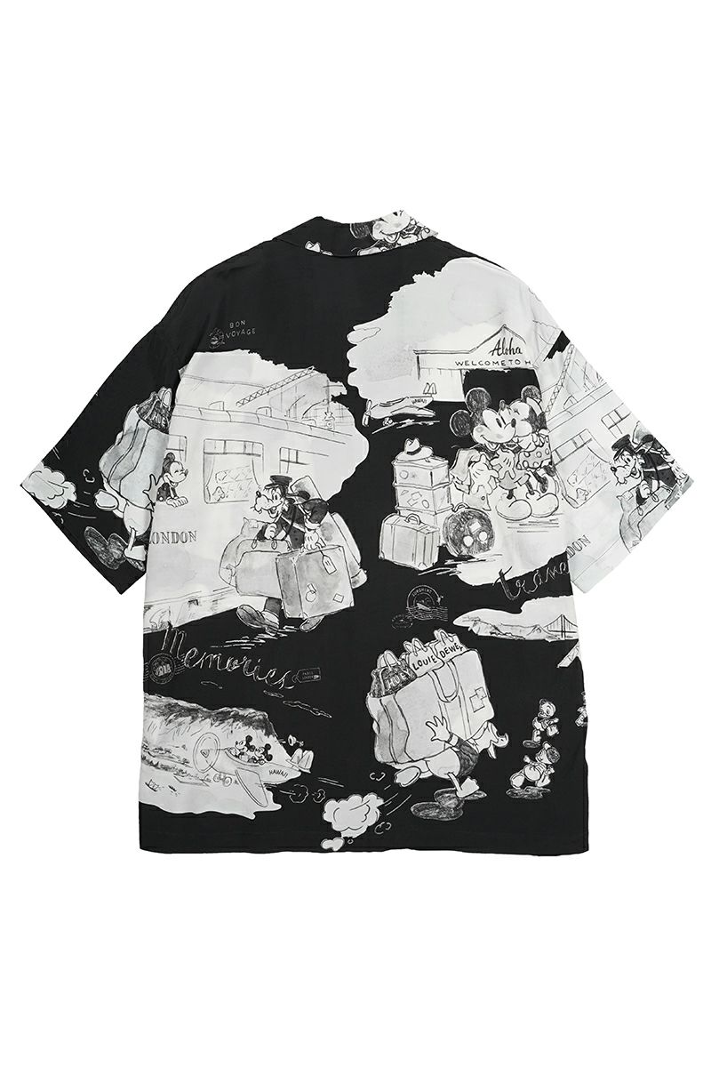 Porter Classic(ポータークラシック)DISNEY M&F PC ORIGINAL ART ALOHA COLLECTION ALOHA SHIRT TRAVEL MEMORIES ディズニーミッキー&フレンズPCオリジナルアートアロハコレクションアロハシャツ トラベルメモリーズ PC-024-2708 -10