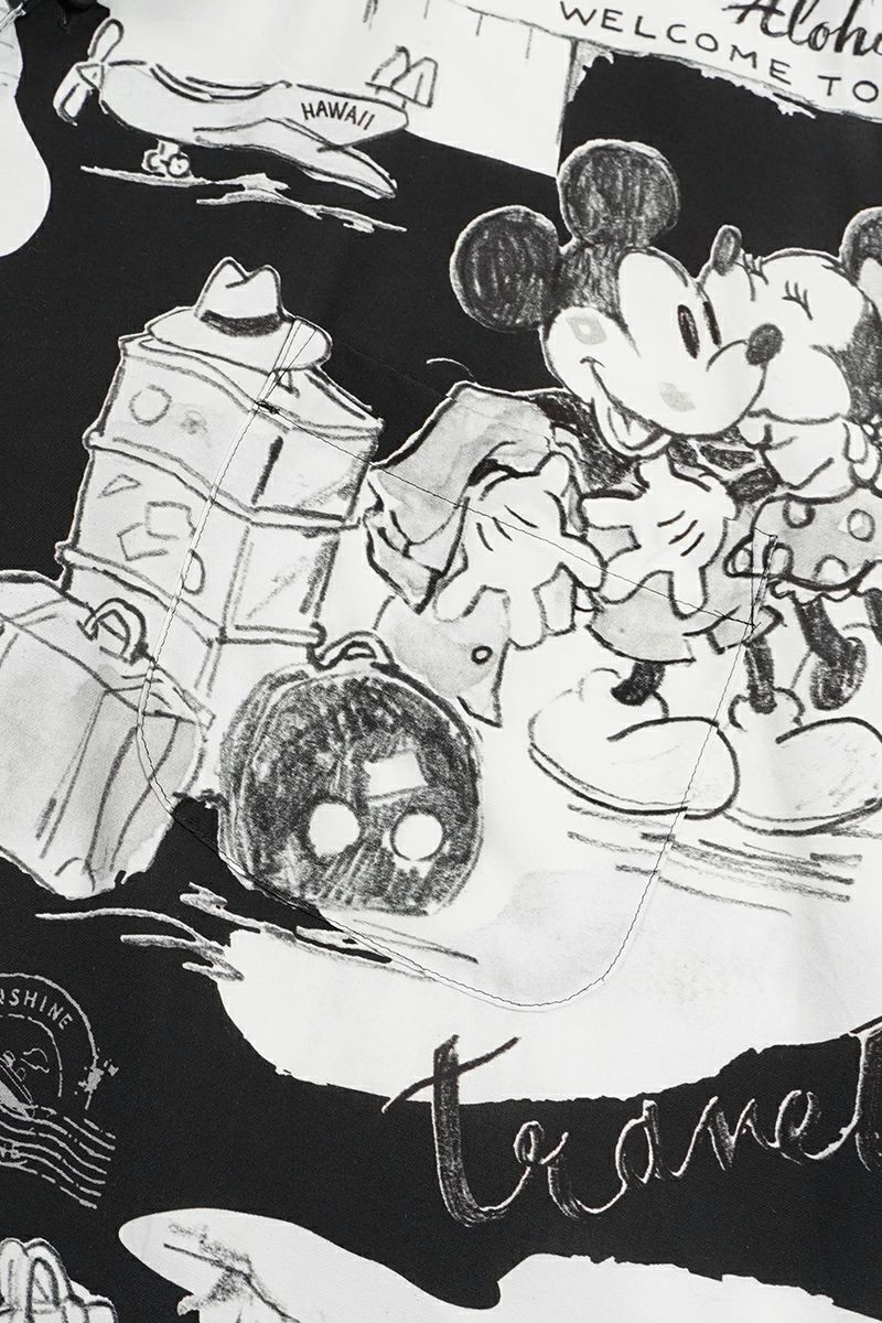 Porter Classic(ポータークラシック)DISNEY M&F PC ORIGINAL ART ALOHA COLLECTION ALOHA SHIRT TRAVEL MEMORIES ディズニーミッキー&フレンズPCオリジナルアートアロハコレクションアロハシャツ トラベルメモリーズ PC-024-2708 -12