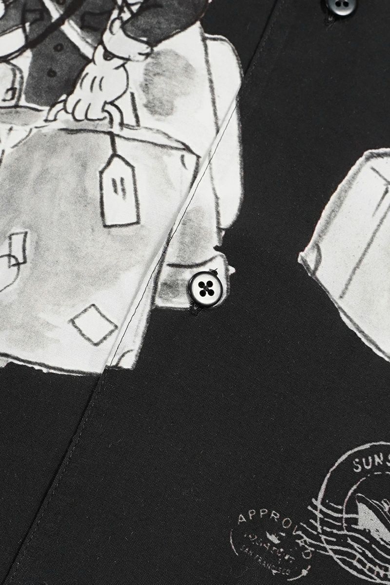 Porter Classic(ポータークラシック)DISNEY M&F PC ORIGINAL ART ALOHA COLLECTION ALOHA SHIRT TRAVEL MEMORIES ディズニーミッキー&フレンズPCオリジナルアートアロハコレクションアロハシャツ トラベルメモリーズ PC-024-2708 -13