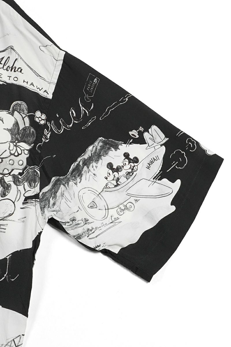 Porter Classic(ポータークラシック)DISNEY M&F PC ORIGINAL ART ALOHA COLLECTION ALOHA SHIRT TRAVEL MEMORIES ディズニーミッキー&フレンズPCオリジナルアートアロハコレクションアロハシャツ トラベルメモリーズ PC-024-2708 -14