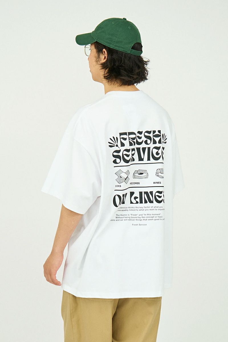 FreshService(フレッシュサービス)CORPORATE PRINTED SS TEE ON LINES コーポレートプリント半袖Tシャツ FSC241-70123 -3