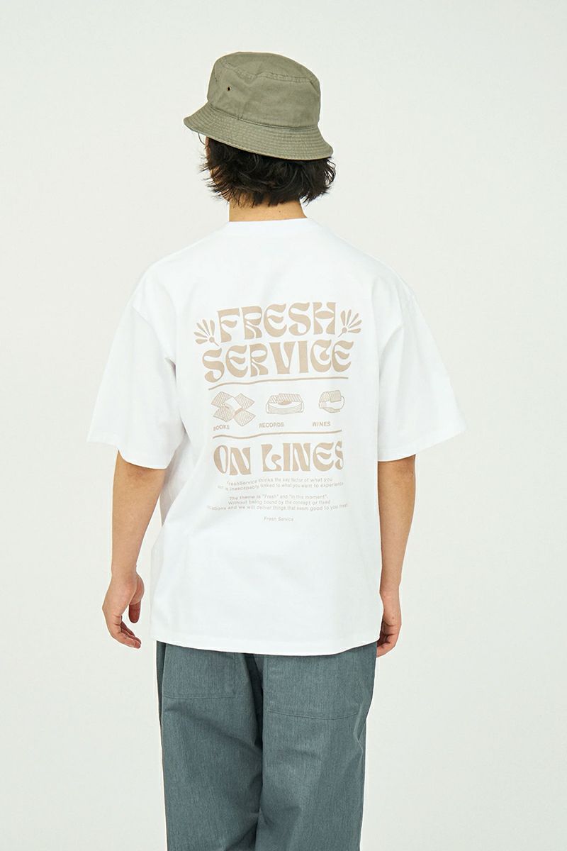 FreshService(フレッシュサービス)CORPORATE PRINTED SS TEE ON LINES コーポレートプリント半袖Tシャツ FSC241-70123 -6