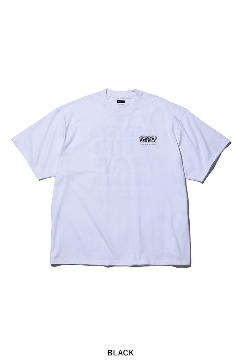 FreshService(フレッシュサービス)CORPORATE PRINTED SS TEE ON LINES コーポレートプリント半袖Tシャツ FSC241-70123 -9