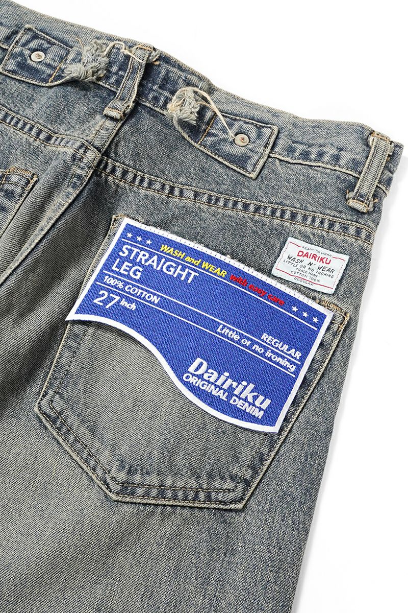 DAIRIKU(ダイリク)Straight Denim Pants ストレートデニムパンツ 24SS D-13 -18